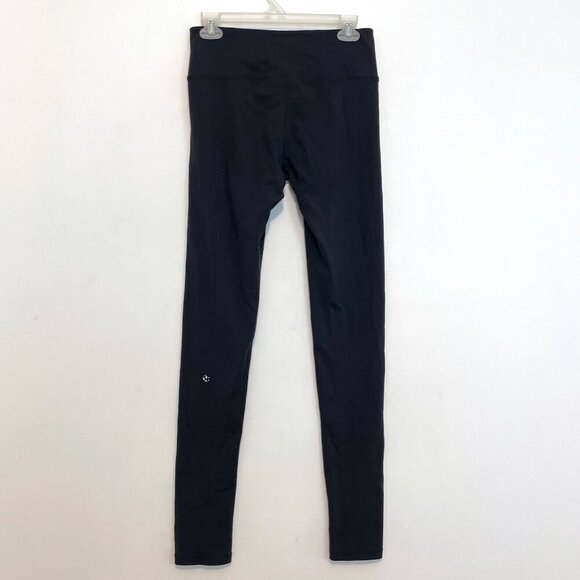OLD TAG LULULEMON ATHLETICA Solid Black Wide Waistband Media Pocket Leggings 6 - Picture 7 of 16